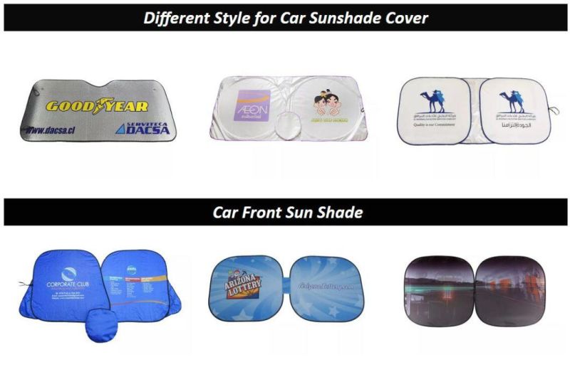 Factory Supplier Aluminum Foil Foldable Car Front Window Sunshade Windshield for Promotional Gifts