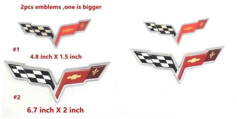 Corvette Letters for Chevrolet Silverado Chevy Camaro Emblem Fender Badge Decal Sticker Logo Car Accessories Car Parts Decoration Metal Emblem