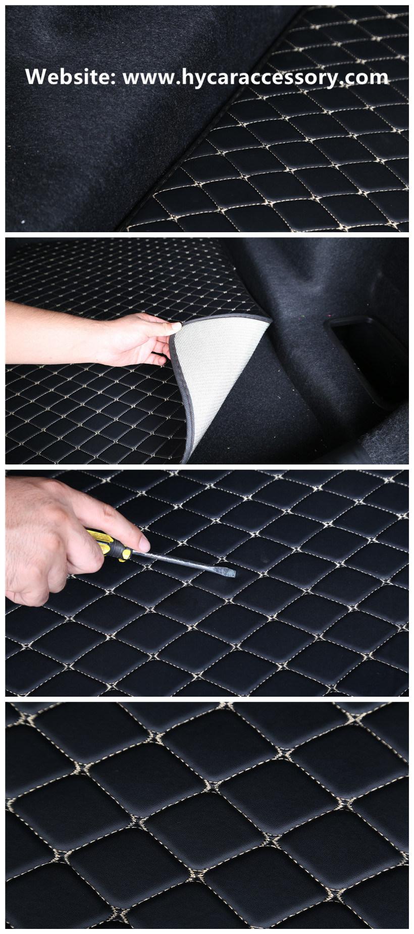 Wholesale Customized Eco-Friendly Wear Special Leather Carpeted Trunk Car Mat