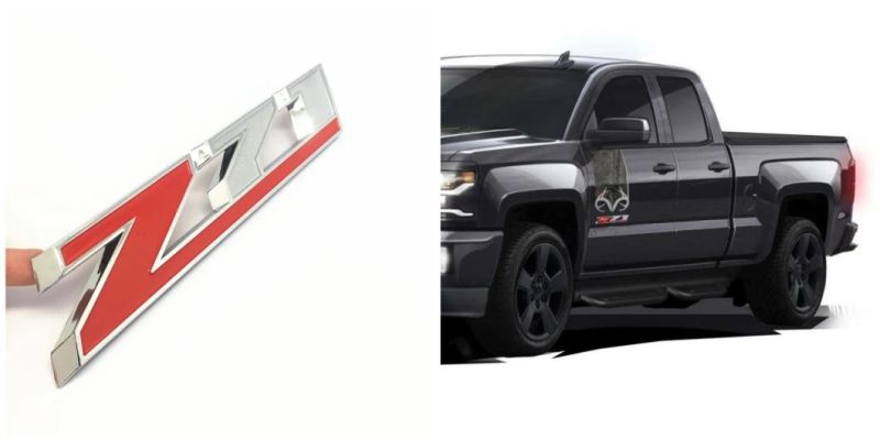 Z71 for Chevrolet Silverado Chevy Camaro Emblem Fender Badge Decal Sticker Logo Car Accessories Car Parts Decoration ABS Plastic Emblem