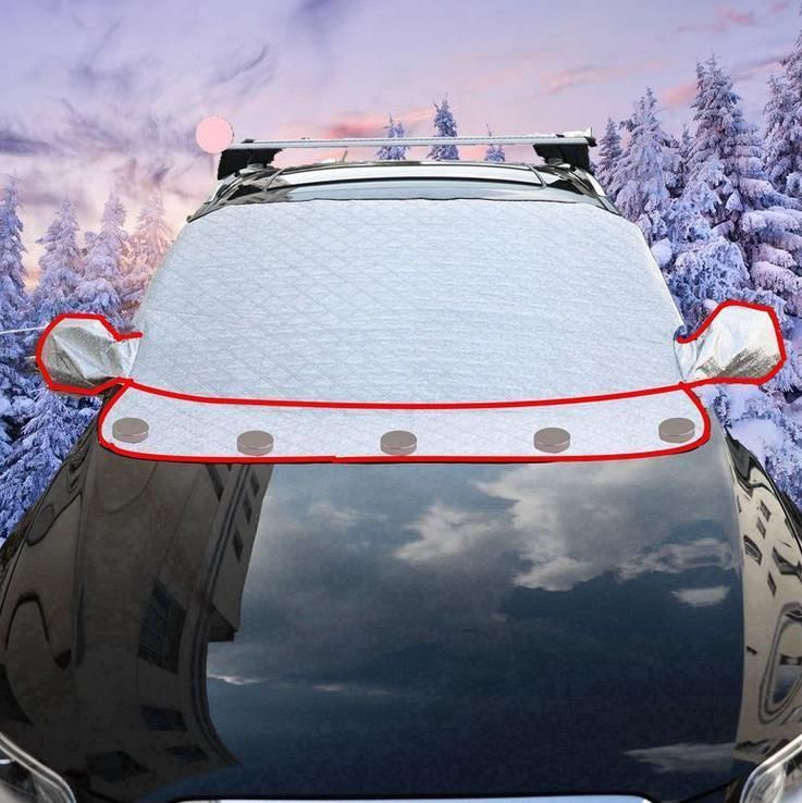 Waterproof Car Cover Breathable Half Top Windscreen Anti UV Snow Dust Sun Shade Protection Snow Protector
