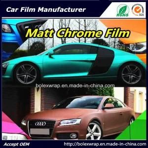 PVC Material Colors Matt Chrome Car Wrap Vinyl Film, 1.52m Width