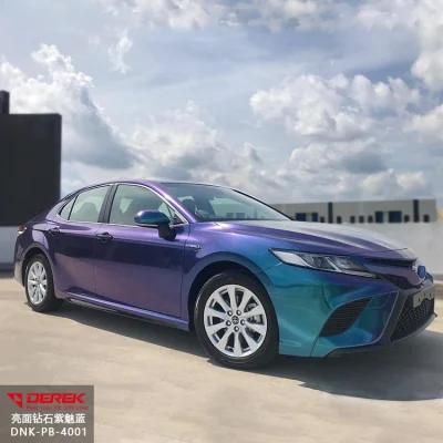 2021 New Glossy Matte Diamond Chameleon Foil Fashion Design Shining Color Change Vinyl Sticker Car Wrap Film