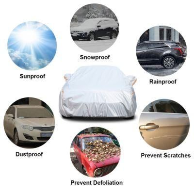 Waterproof UV Protection Windproof Rain Dust Scratch Snow Car Cover Fit Sedan Large