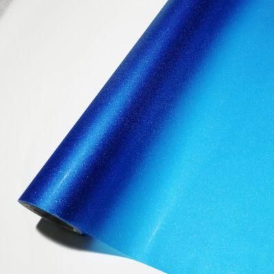 Colorful Self-Adhesive and Removable Blue Glitter Diamond Film