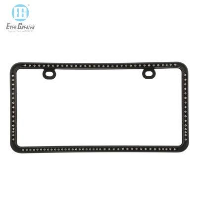 License Plate Frame Custom Crystal Logo