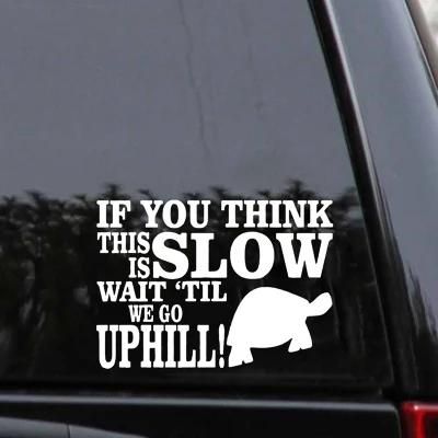Customized Logo Vinyl Plotter Cut Sticker Decals for Car Window