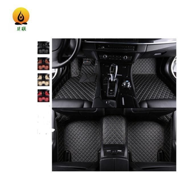 Auto High Quality 5D Leather Car Mats T4