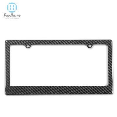 Imprinted Plastic Front License Plate Frame Chrome