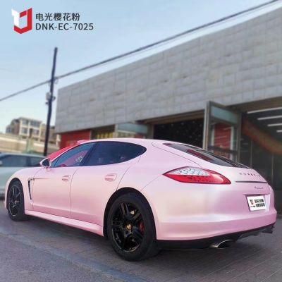 1.52*18m Pink Color Satin Metallic Car Vinyl Wrap Film for Car Paint Protective