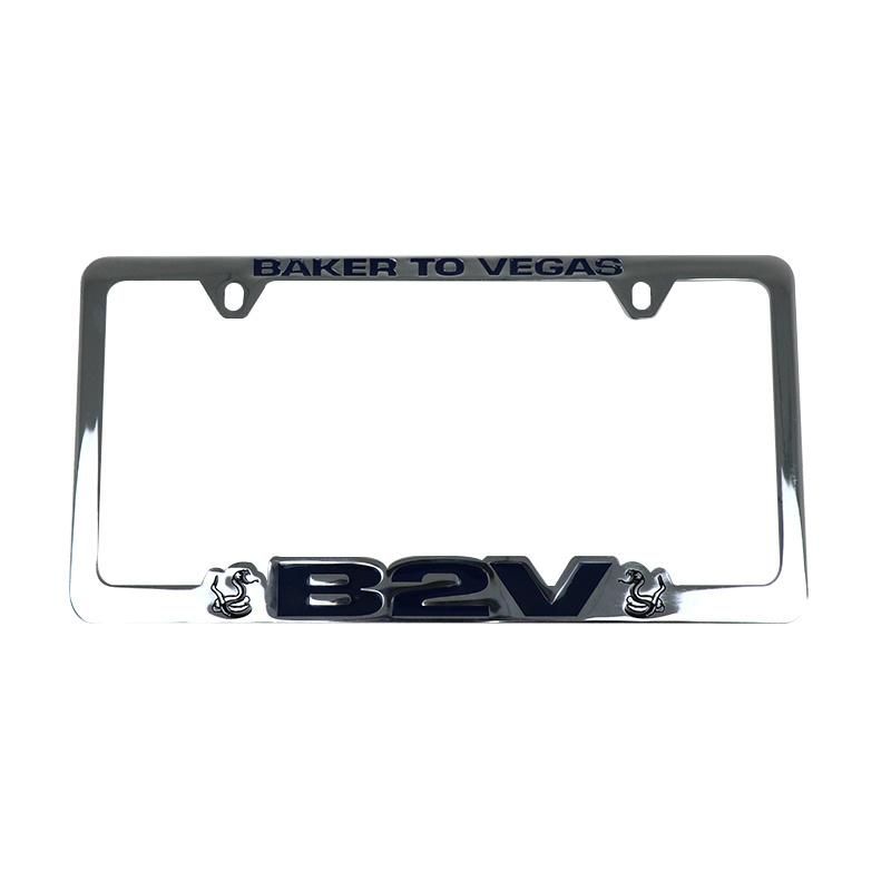 Custom Surface Plating Zinc Alloy Die Casting License Plate Frame