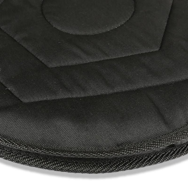 Non-Slip 45cm Round Hexagon Quilted Swivel Car Seat Cushion