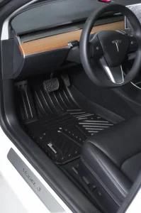 3D TPE All-Weather Car Floor Mats Floor Liner for Tesla Model 3