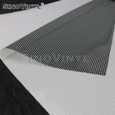 SINOVINYL One Way Vision Window Glass Vinyl Film Mesh Sticker Eco Solvent Printing Material