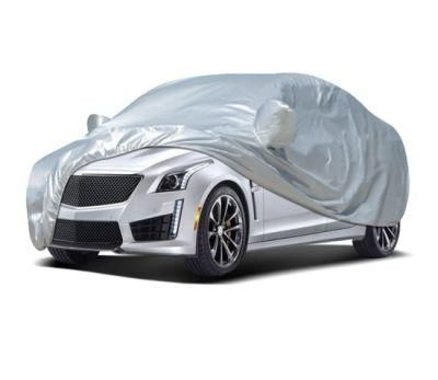 Oxford Fabric Car Cover Waterproof All Weather in Silver Color