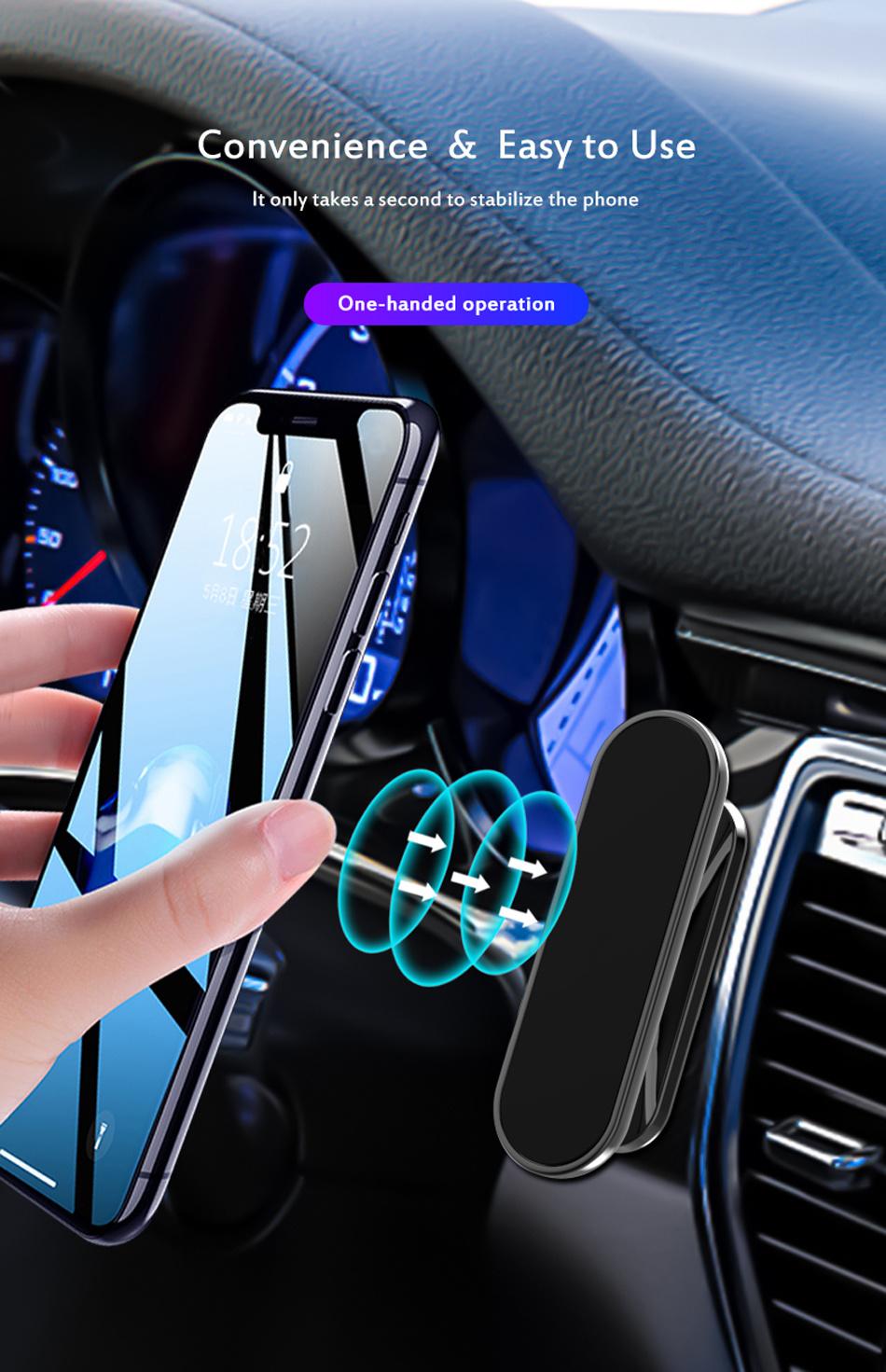 Magnetic Phone Car Mount Strong Magnet Air Vent Mount 360 Degree Rotation Car Phone Holder Whosale