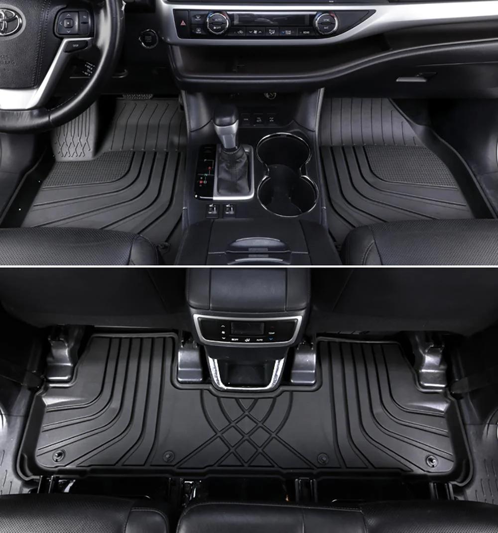 Black Color Waterproof TPE Car Floor Mat Liner for Ford Ranger
