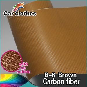 High Quality 1.52X30m 3D Carbon Fiber Decals Sticker Vinyl Film for Car