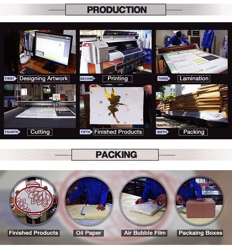 High Qualtity Aluminium Silver Foil Sticker with Full Color Print