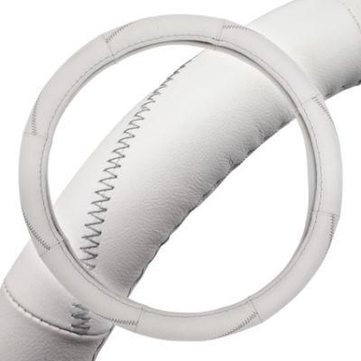 Universal Ultra-Soft Touch White Car Steering Wheel Cover Leather